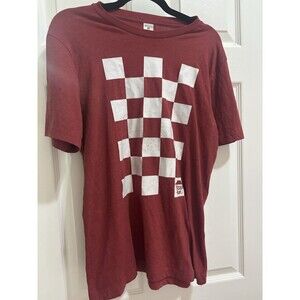 Pizza Hut Checkerboard Logo Shirt Small Work Uniform Tee Employee Classic Retro